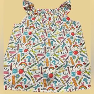 Girl’s Blu Moon Back To School Tank Too- Size 8